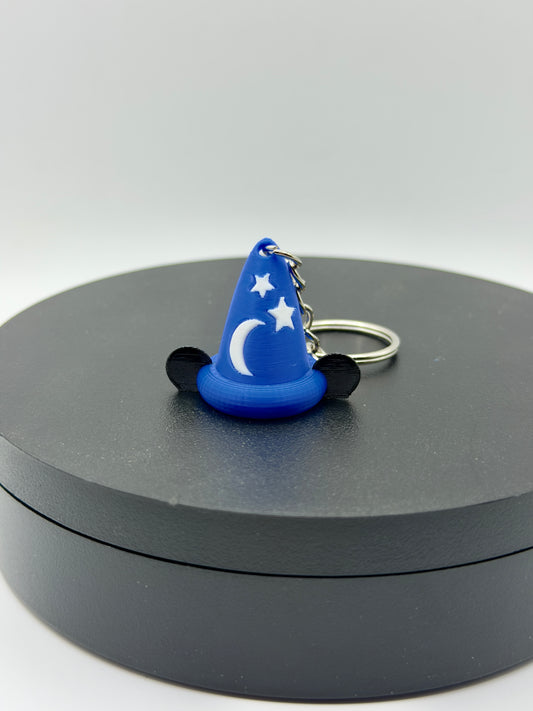 Mickey Mouse Wizard Hat Keychain